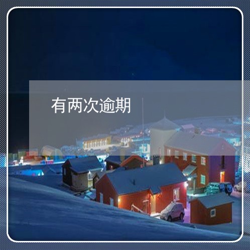 有两次逾期/2023030149392