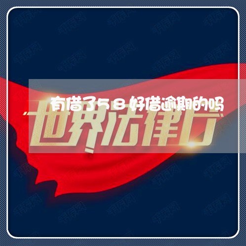 有借了58好借逾期的吗 有借了58好借逾期的吗