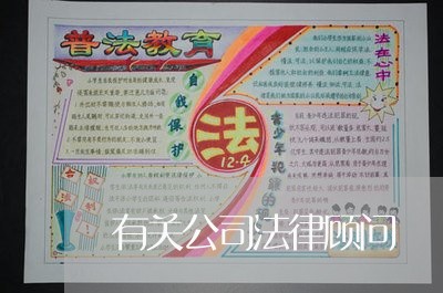 有关公司法律顾问