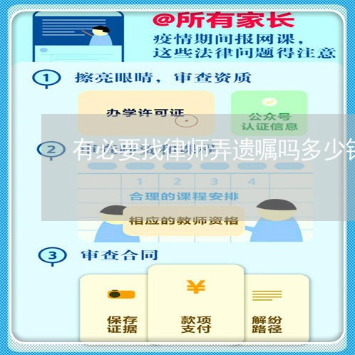 有必要找律师弄遗嘱吗多少钱/2023060441471