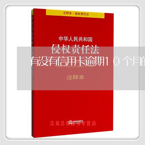 有没有信用卡逾期10个月的/2023100849148