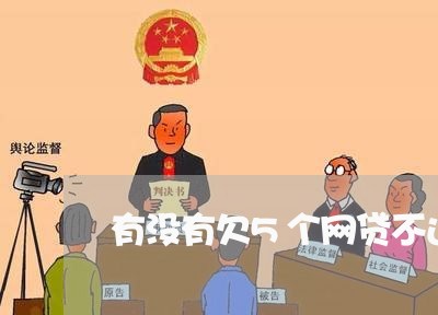 有没有欠5个网贷不还的人 有没有欠5个网贷不还的人