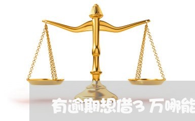 有逾期想借3万哪能借