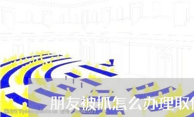 朋友被抓怎么办理取保候审/2023060273637