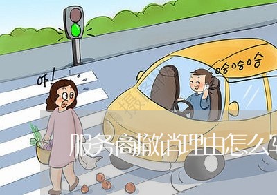 服务商撤销理由怎么写合同/2023041675726