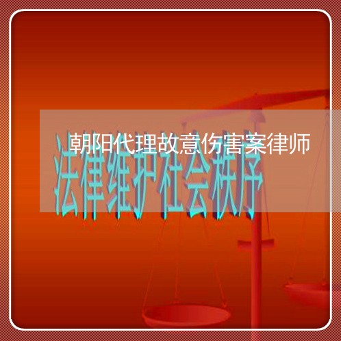 朝阳代理故意伤害案律师 朝阳代理故意伤害案律师