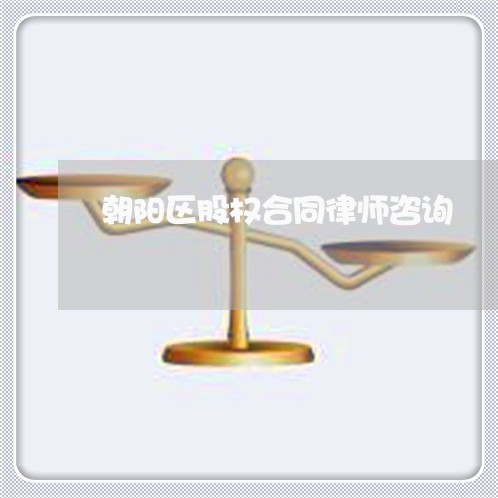 朝阳区股权合同律师咨询 朝阳区股权合同律师咨询