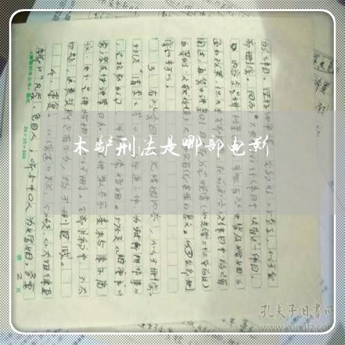 木驴刑法是哪部电影