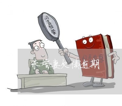 未婚妻欠债逾期