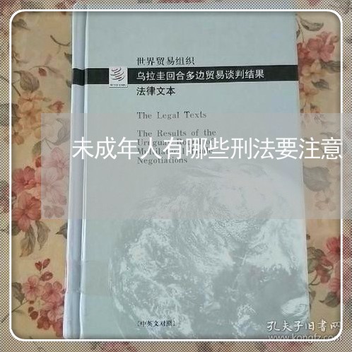 未成年人有哪些刑法要注意 未成年人有哪些刑法要注意