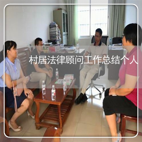 村居法律顾问工作总结个人/2023061942725