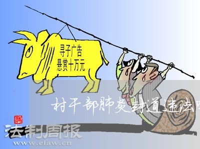 村干部肺炎封道违法吗