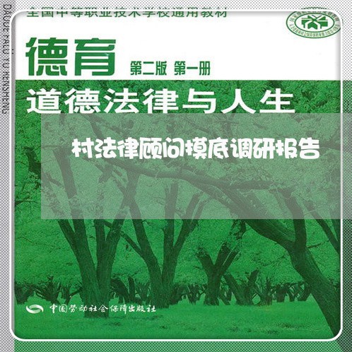 村法律顾问摸底调研报告 村法律顾问摸底调研报告