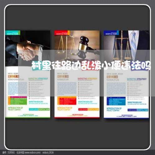 村里往路边乱泼小便违法吗