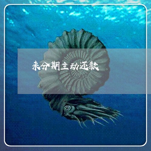 来分期主动还款