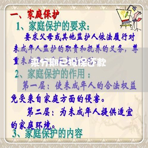 来分期已投保还款