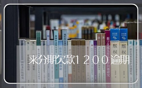 来分期欠款1200逾期/2023061861704