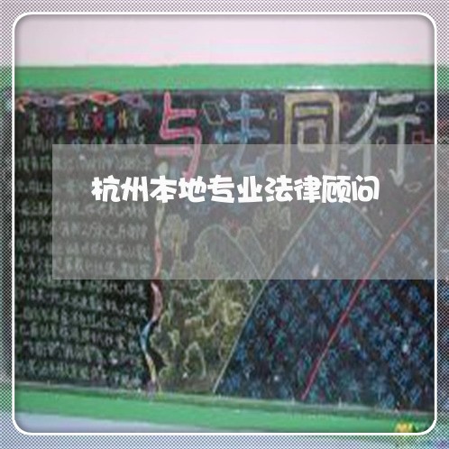 杭州本地专业法律顾问/2023061773825