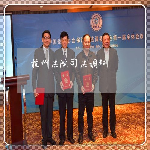 杭州法院司法调解 杭州法院司法调解