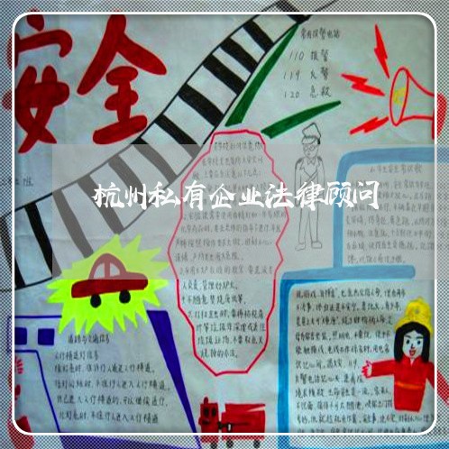 杭州私有企业法律顾问/2023061855938