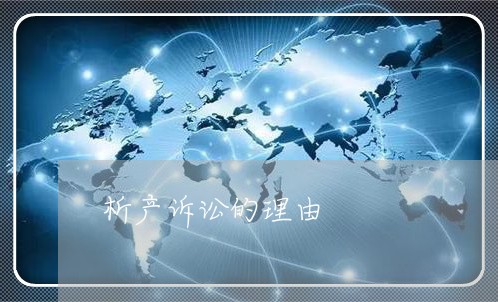 析产诉讼的理由 析产诉讼的理由