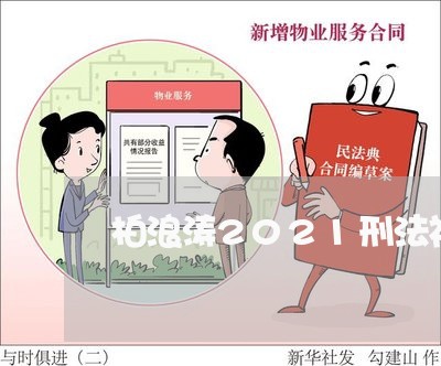 柏浪涛2021刑法视频