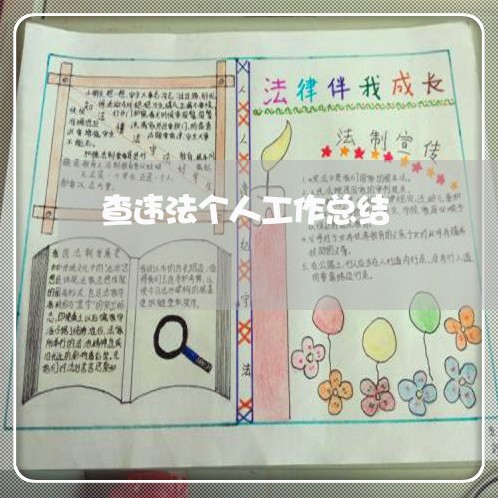 查违法个人工作总结 查违法个人工作总结