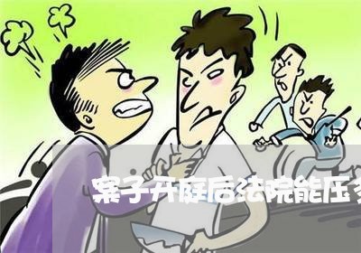 案子开庭后法院能压多久