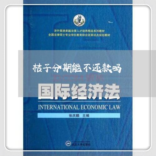 桔子分期能不还款吗 桔子分期能不还款吗