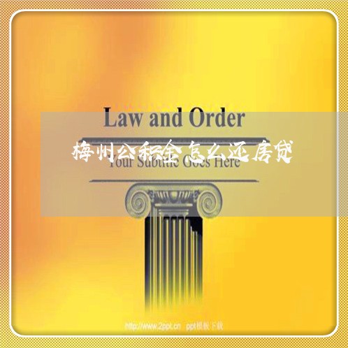 梅州公积金怎么还房贷/2023041576027