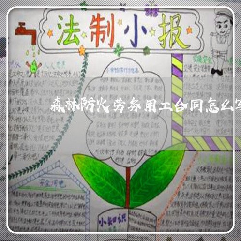 森林防火劳务用工合同怎么写/2023022657369