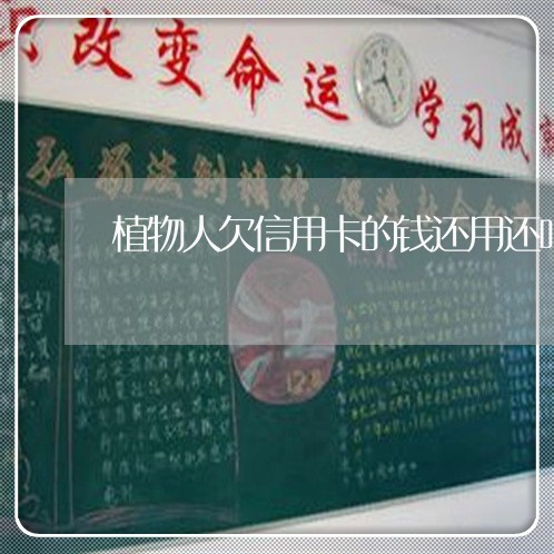 植物人欠信用卡的钱还用还吗 植物人欠信用卡的钱还用还吗
