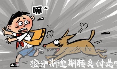 橙分期逾期转支付是啥