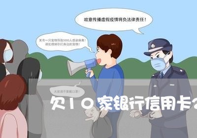 欠10家银行信用卡20多万