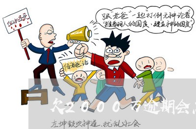 欠2000万逾期会怎样