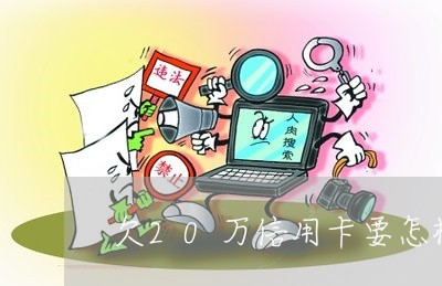 欠20万信用卡要怎样还