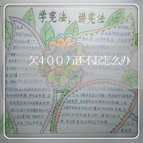 欠400万还不起怎么办/2023021663138 欠400万还不起怎么办/2023021663138