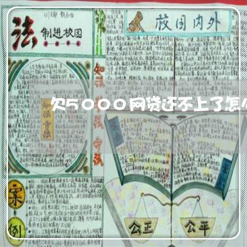 欠5000网贷还不上了怎么办 欠5000网贷还不上了怎么办