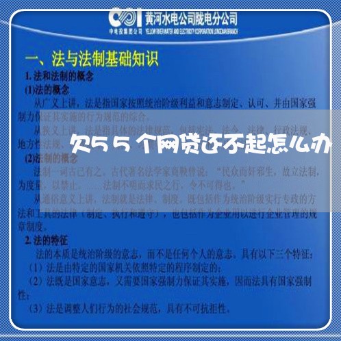 欠55个网贷还不起怎么办 欠55个网贷还不起怎么办