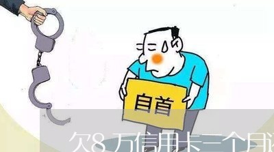 欠8万信用卡三个月还了还不起 欠8万信用卡三个月还了还不起