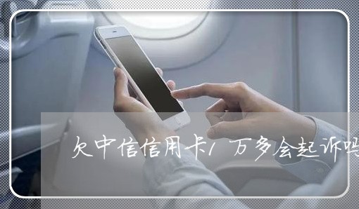 欠中信信用卡1万多会起诉吗