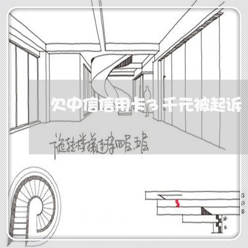 欠中信信用卡3千元被起诉 欠中信信用卡3千元被起诉