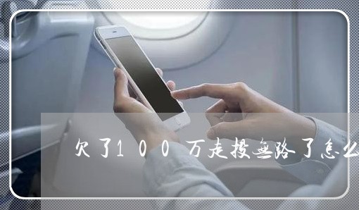 欠了100万走投无路了怎么办/2023011904159