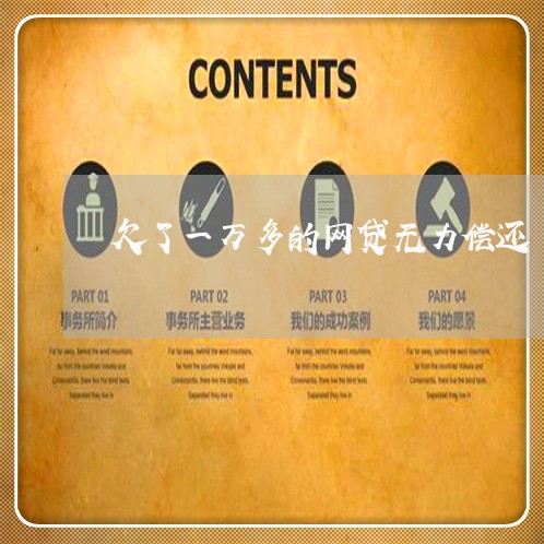 欠了一万多的网贷无力偿还/2023012156380 欠了一万多的网贷无力偿还/2023012156380