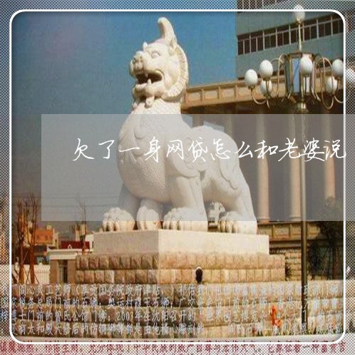 欠了一身网贷怎么和老婆说 欠了一身网贷怎么和老婆说