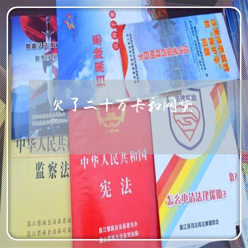 欠了二十万卡和网贷