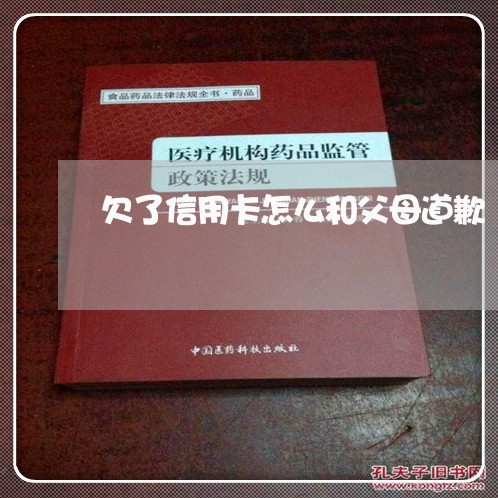 欠了信用卡怎么和父母道歉