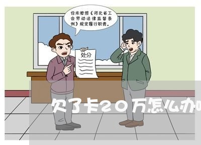 欠了卡20万怎么办呀/2023022574249 欠了卡20万怎么办呀/2023022574249