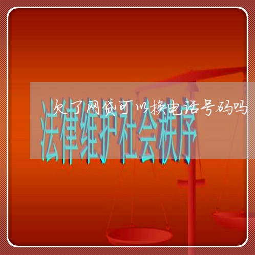 欠了网贷可以换电话号码吗 欠了网贷可以换电话号码吗