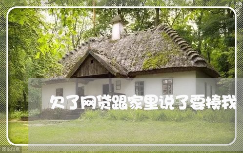 欠了网贷跟家里说了要揍我 欠了网贷跟家里说了要揍我